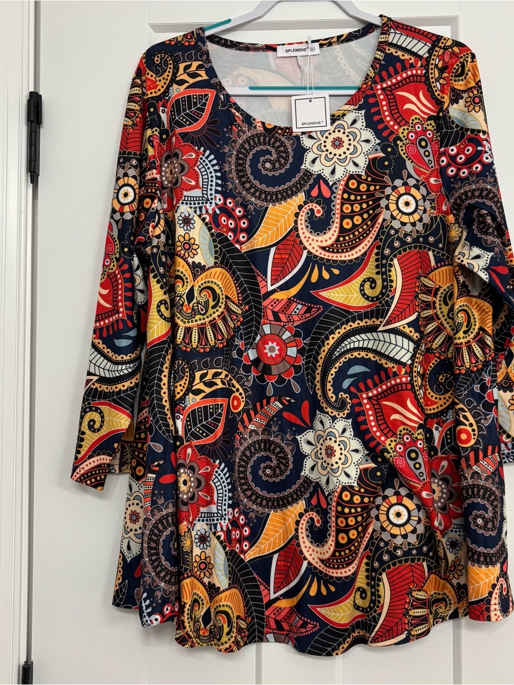 Floral Paisley Long Sleeve top